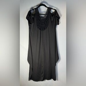 Cold shoulder tunic duster